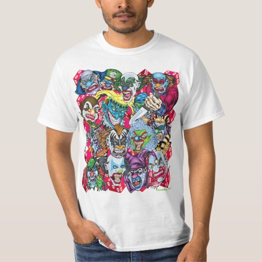 KLOWNEN-ALLE-OVER T-SHIRT (Voorkant)