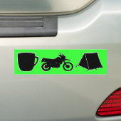KLR dualsport bumpersticker (Op auto)