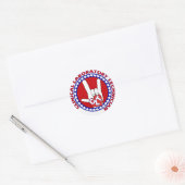 KLT KLINISCHE LAB TECH ASL iLOVE LOGO Ronde Sticker (Envelop)