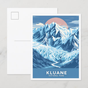Kluane Nationaal Park Canada Reis Illustratie Briefkaart