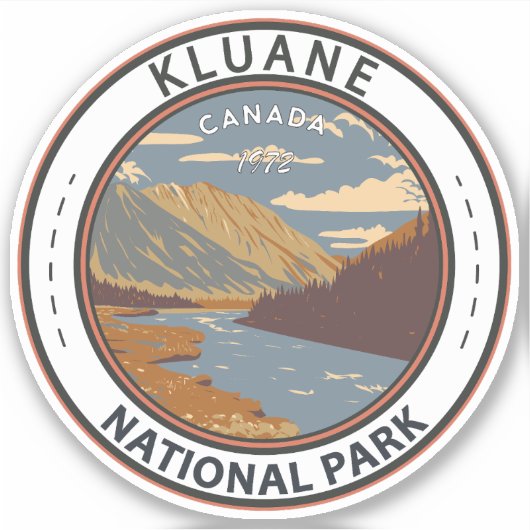 Kluane National Park Nog steeds Brook Canada Trave Sticker (Voorkant)