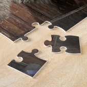 Klui Kerstmis door de Fireplace Jigzaag Puzzle Legpuzzel (Zijkant)