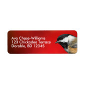 Kluipkip met zwarte afdekking met rode herfst-blad etiket (Voorkant)