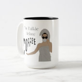 kluis tweekleurige koffiemok (Voorkant links)