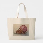 Kluizenaarskrabfeestje Grote Tote Bag (Achterkant)