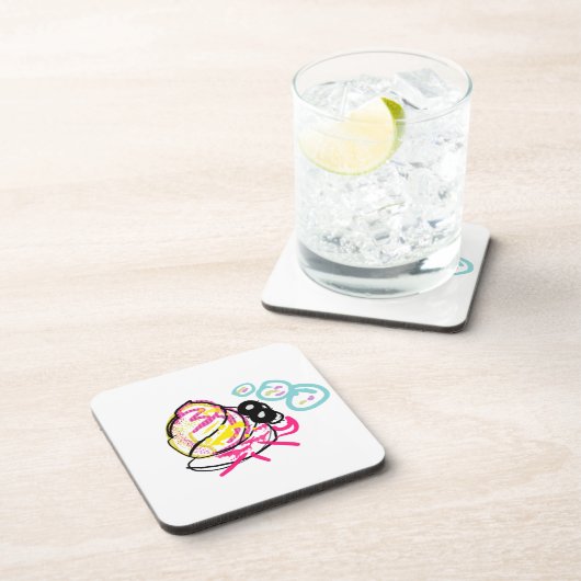 Kluizenkrab zomer bier onderzetter (Rechterzijde)