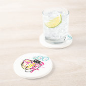 Kluizenkrab zomer zandsteen onderzetter (Zijkant)