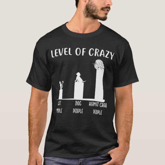 Kluizenkrabniveau van Crazy Kluizenkrab T-shirt (Voorkant)