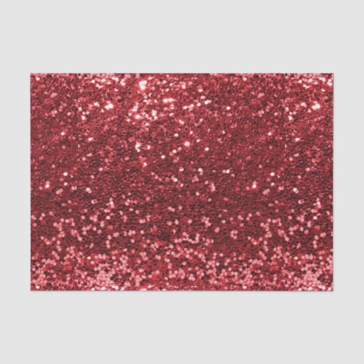 Klumelige confetti glitter glans rood tissuepapier (Voorkant)