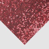 Klumelige confetti glitter glans rood tissuepapier (Detail)