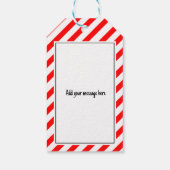 Klumpen steenkool grappige funky kerst secret sant cadeaulabel (Achterkant)