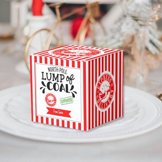 Klumpen steenkool grappige kerstgeheime Kerstman-f Bedankdoosjes