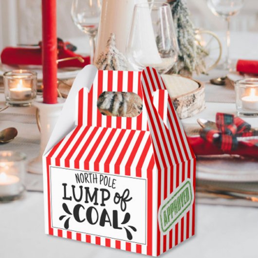 Klumpen Steenkool grappige Kerstmis secret Santa-f Bedankdoosjes