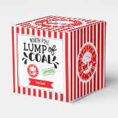 Klumpen steenkool grappige Kerstmis secret Santa-f Bedankdoosjes (Voorkant Zijde)