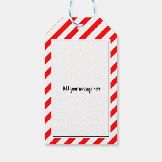 Klumppenvormige kool grappige funky kerstmis gehei cadeaulabel (Achterkant)