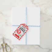 Klumppie steenkool grappige funky kerst secret San Cadeaulabel (Met Touw)