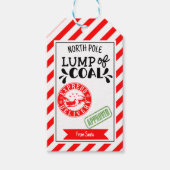 Klumppie steenkool grappige funky kerst secret San Cadeaulabel (Voorkant)