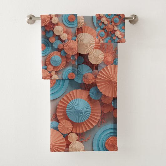 Klungkung Coral Geometry Bad Handdoek (Insitu)