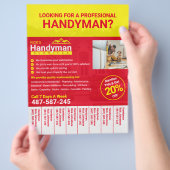 Klusbedrijf Flyer - Thuisbedrijf (Hand)