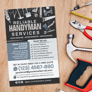 Klusjesman Diensten - Huisreparatie & Onderhoud Flyer