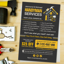 Klusjesman Flyer - Huisreparatie & Onderhoud