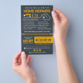 Klusjesman Flyer - Huisreparatie & Onderhoud (Hand)