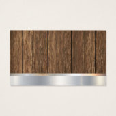 Klusjesman | Hout Metaal | Houtbewerking Gereedsch Visitekaartje (Achterkant)