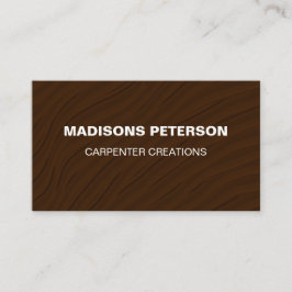 klusjesman Houten timmerwerk Bouw Visitekaartje