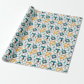 Klusjesman Inpakpapier in Blauw (Uitgerold)