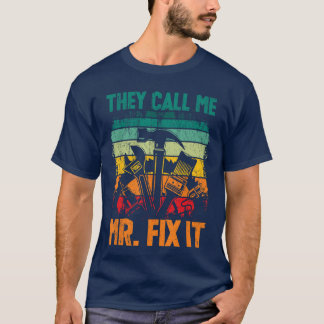 Klusjesman Papa Bel Me meneer Fi It Repareur vader T-shirt