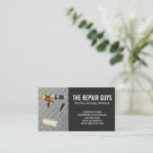 klusjesman | Power Drill en Paint Roller Visitekaartje (Staand voorkant)