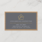 Klusjesman QR-code Houten Constructie Professionee Visitekaartje (Voorkant)
