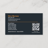 Klusjesman QR-code professionele diensten Visitekaartje (Achterkant)