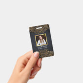 Klusjesman Repareert Black Gold  Badge (Handheld)