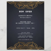 Klusjesman Repareert Black Gold Flyer (Achterkant)