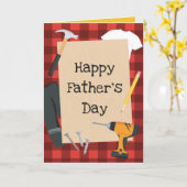 Klusser Carpentier Thema voor Vaderdagkaart Kaart (Gele Bloem)