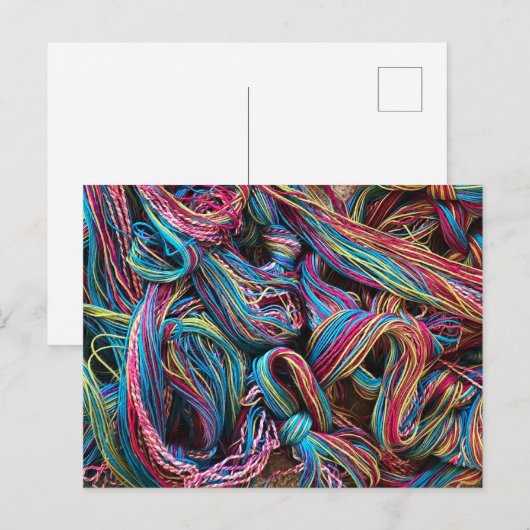 Kluwen van garens briefkaart (Voorkant / Achterkant)