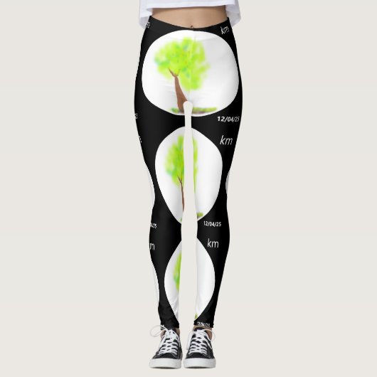 km boom schilder broek leggings (Voorkant)