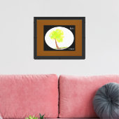 km boom schilderen canvas afdruk (Insitu (Woonkamer))