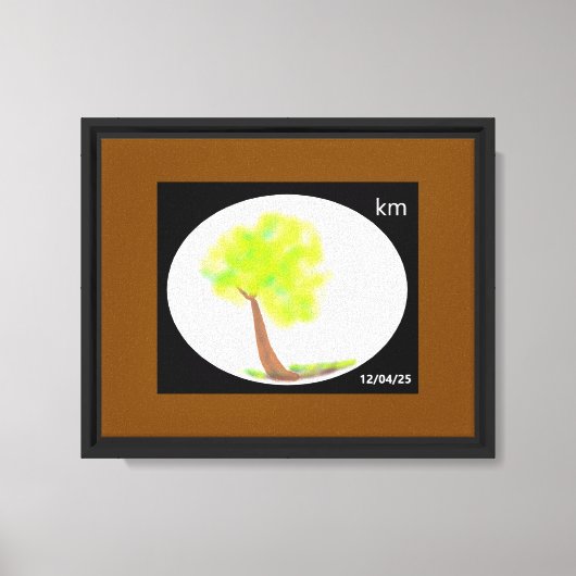 km boom schilderen canvas afdruk (Voorkant)