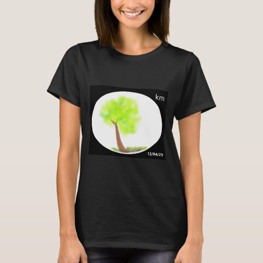 km boom schilderen shirt (Voorkant)