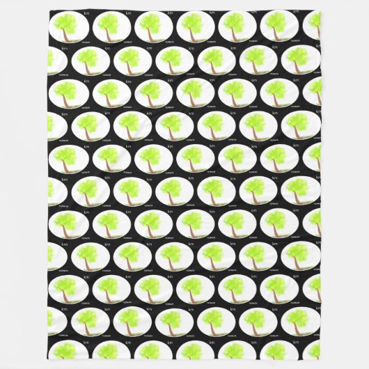 km-boomschildering 3D-deken Fleece Deken (Voorkant)
