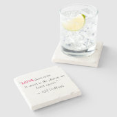 KM Golland "Love do existent" Quote Onderzetter (Zijkant)