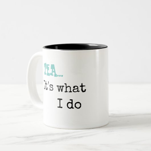 KM Golland Tea Het is wat ik Mok doe (Voorkant links)