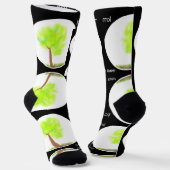 km tree painting socks sokken (Gebogen)