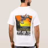 KMC Motocross voor Logo en achterste Afbeelding T- T-shirt (Achterkant)