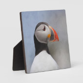 KMCfoto Geschilderde Puffin Fotoplaat (Voorkant)
