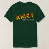 KMET Rocks the Valley Retro Defunct LA Radio Stati T-shirt (Design voorkant)
