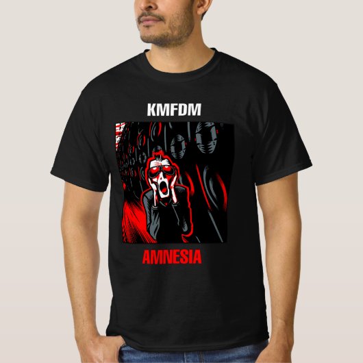 Kmfdm amnesia t-shirt (Voorkant)