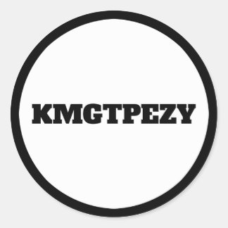 KMGTPEZY RONDE STICKER